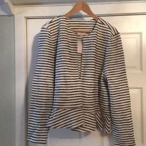 NEW WITH TAGS! Loft Outlet Cotton blazer, size XL. Extremely comfortable